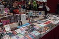 Manga comics on display at Festival del Fumetto convention in Milan, Italy