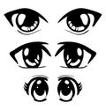 Manga eyes vector symbol icon design. Beautiful illustration iso Royalty Free Stock Photo