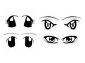 Manga eyes vector symbol icon design. Beautiful illustration iso