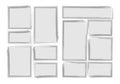 manga set storyboard layout template for rapidly create the comic book style. A4 design of paper ratio is fit for print out Royalty Free Stock Photo