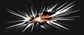 Manga speed line explosion effect Comic motion element Action graphic flash burst and explosive boom Abstract graphic