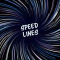 Manga Speed Lines Vector. Layout For Comic Books. Banner With Radial Colored Effect Illustration. Starburst Explosion In Manga Or Royalty Free Stock Photo