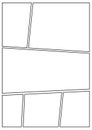 Manga storyboard layout thick stroke b