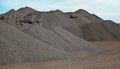 Large piles of processed Manganese rich ore rock
