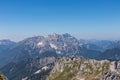 Mangart - Scenic view of high alpine Mangart road (Mangartska cesta) seen from Mangart Saddle