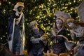 Manger at Nativity church square at Christmas eve in Bethlehem, West bank, Palestine, Israel Royalty Free Stock Photo