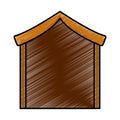 Manger stable isolated icon Royalty Free Stock Photo