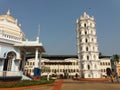 Mangeshi mandir mardol Goa - Sunny view in afternoon daylight of Mangeshi mandir in Mardol south goa