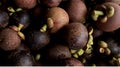 Manggis ( mangosteen) Royalty Free Stock Photo