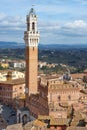 Mangia Tower Torre del Mangia, Siena, Tuscany, Italy Royalty Free Stock Photo