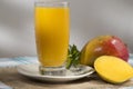 Mangifera indica - mango juice rich in vitamin c Royalty Free Stock Photo