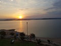 Mangla dam lake Royalty Free Stock Photo