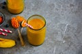 Mango banana turmeric smoothie