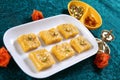 Mango barfi/Mango dessert Royalty Free Stock Photo