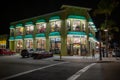 Mango Bay Beach and Surf Co. souvenir store and shop on Old San Carlos Blvd & Estero Blvd at night