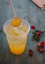 Mango Bubbles Drink Royalty Free Stock Photo