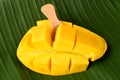 Mango carved heart.