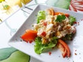 Mango & chicken salad, asian food Royalty Free Stock Photo