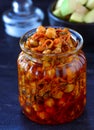 Mango and chickpea pickle