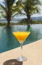 Mango Daiquiri by the Pool Royalty Free Stock Photo