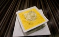 Mango dessert with honey pomelo Royalty Free Stock Photo