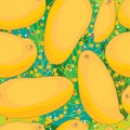 Mango draw seamless pattern