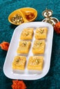 Mango barfi/Mango dessert Royalty Free Stock Photo