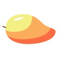 Mango flat color art illustration