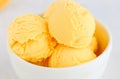 Mango frozen yogurt ice cream Royalty Free Stock Photo