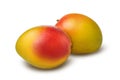 Mango fruit isolated on white background with clipping path Royalty Free Stock Photo