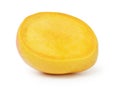 Mango fruit sliced isolated on white Royalty Free Stock Photo