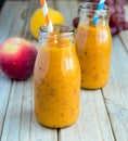 Mango grape and apricot smoothie