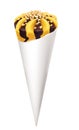 mango ice cream illustration, isolated on white background Royalty Free Stock Photo