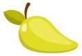 Mango icon. Exotic yellow fruit. Summer snack