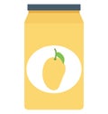Mango jam, mango, mango preserved Isolated Color Vector Icon that can be easily modified or edit.