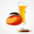 Mango juice Royalty Free Stock Photo