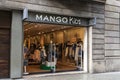 Mango Kids clothing store in Barcelona, Spain Royalty Free Stock Photo