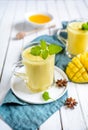 Mango Lassi - traditional Indian yoghurt drink