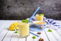 Mango Lassi - traditional Indian yoghurt drink