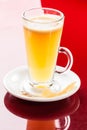 Mango lemon hot drink Royalty Free Stock Photo
