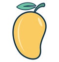 Mango Line Vector Isolated Icon customized and editable