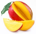 Mango with lobules Royalty Free Stock Photo