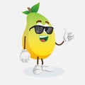 Mango Logo mascot thumb pose Royalty Free Stock Photo