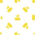 Mango macaroon pattern seamless vector