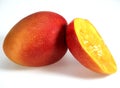 MANGO mangifera indica AGAINST WHITE BACKGROUND