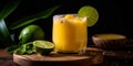 Mango Margarita. A tropical twist on a classic margarita