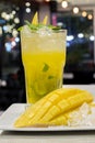 Mango mojito cocktail for nightlife