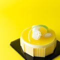 Mango mousse cake Royalty Free Stock Photo