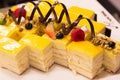 Mango Mousse Cake Royalty Free Stock Photo