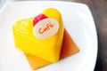 Mango Mousse Cake Royalty Free Stock Photo